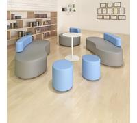 KIBONCY Combinación Moderna y Creativa de sofás de Cuero for Salas de Estar compactas, oficinas y Lugares de relajación.(E)