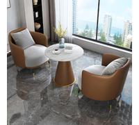 KIBONCY Comfy Home Furniture Sofa Set,Modern Floor with Metal Legs, Seat and Coffee Table for Living Room, Balcony, Patio(3)