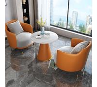 KIBONCY Comfy Home Furniture Sofa Set,Modern Floor with Metal Legs, Seat and Coffee Table for Living Room, Balcony, Patio(4)