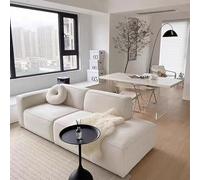 KIBONCY Cómodo sofá biplaza tapizado en Tela, Amplio sofá esquinero for Sala de Estar o Espacios pequeños.(Green,180 * 90 * 70cm)