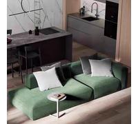 KIBONCY Cómodo sofá biplaza tapizado en Tela, Amplio sofá esquinero for Sala de Estar o Espacios pequeños.(Blue A,180 * 90 * 70cm)