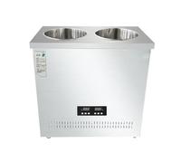 KIBONCY Congelador vertical de gran capacidad, congelador vertical de 35,4 pulgadas de alto con tapa y rueda, for el hogar, el sótano y el apartamento(DOUBLE,LARGE)