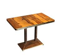 KIBONCY Conjunto de Cabina de Restaurante Industrial Vintage, sofá de cardock de Comedor Comercial, Banco de Esponja tapizado de Cuero de Alta Resistencia for cafetería, Barbacoa(F)