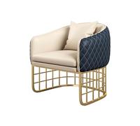 KIBONCY Conjunto de Mesa de Centro Redonda y 4 sillas for Comedor, cómodo sofá for el hogar, Ideal for Sala de Estar, balcón o Patio.(Blue)