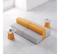 KIBONCY Conjunto de salón de Oficina contemporáneo, sofá Minimalista y Mesa for recepción, Sala de Espera y decoración de Espacios comerciales.(B)