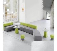 KIBONCY Conjunto de salón de Oficina contemporáneo, sofá Minimalista y Mesa for recepción, Sala de Espera y decoración de Espacios comerciales.(A)
