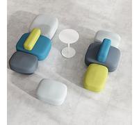 KIBONCY Conjunto de sofá Minimalista Moderno y Creativo for Salas de Estar pequeñas, oficinas, áreas de recepción y Estudios.(B)