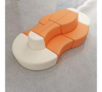 KIBONCY Conjunto de sofá seccional Creativo Moderno for Sala de Espera de salón de Belleza, recepción y Sala de Oficina.(C)