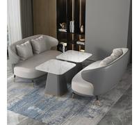 KIBONCY Conjunto Moderno de sofá y sillón, tapizado en Piel sintética for Sala Estar. Sillón, Ideal for Oficina, cafetería o Bar(2)