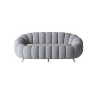 KIBONCY Contemporary Curved Sofa Overall Plush Upholstered Couch Mid Century Modern Back Couches for Living Room, Apartment, Loft, and Office-150x95x77cm(5)