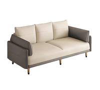 KIBONCY Convertible Sofa Bed 3-in-1, Faux Leather Tech Fabric Sleeper Couch for Small Space Apartment, Sturdy Wood Frame Foldable(D,192cm)