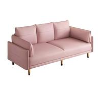 KIBONCY Convertible Sofa Bed 3-in-1, Faux Leather Tech Fabric Sleeper Couch for Small Space Apartment, Sturdy Wood Frame Foldable(B,212cm)