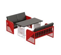 KIBONCY CREA El Ambiente Conjunto De Música Bar Y Elegantes Muebles Restaurante, Sofá Cuero Varias Plazas, For Bares Salas Estar(Multi-Colored)