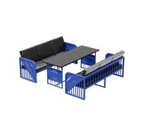 KIBONCY CREA El Ambiente Conjunto De Música Bar Y Elegantes Muebles Restaurante, Sofá Cuero Varias Plazas, For Bares Salas Estar(H)