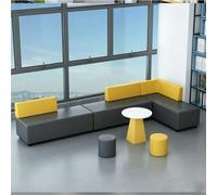 KIBONCY Curved Modular Reception Sofa Set,for Training Institution/Shopping Mall Lobby