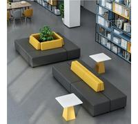 KIBONCY Curved Modular Reception Sofa Set,for Training Institution/Shopping Mall Lobby