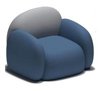 KIBONCY Curved Sofa Made of Tech Fabric, Luxurious Hotel Lobby Chairs, Trendy Tech Fabric Sofas For Lounge Areas and Clothing Stores(A)