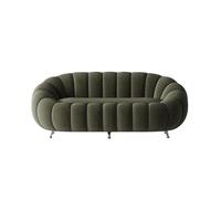 KIBONCY Curved Sofa Overall Pumpkin Shaped Plush Upholstered Couch Cloud, Modern Deep Seat Boucle, for Living Room, Bedroom(10)