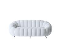 KIBONCY Curved Sofa Overall Pumpkin Shaped Plush Upholstered Couch Cloud, Modern Deep Seat Boucle, for Living Room, Bedroom(16)
