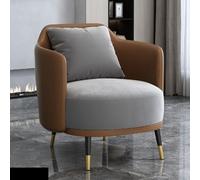 KIBONCY Deep U-Shaped Single-Seat Sofa, Modern Accent Chair for Living Room Upholstered Leathaire Armchair for, Bedroom(3)