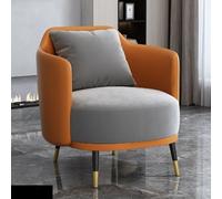 KIBONCY Deep U-Shaped Single-Seat Sofa, Modern Accent Chair for Living Room Upholstered Leathaire Armchair for, Bedroom(4)