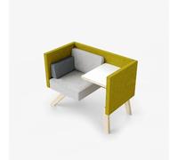 KIBONCY Diseño Moderno, Zona de Descanso, mampara de Oficina Temporal, sofá con biombo, Puesto de Trabajo Privado Acolchado, Respaldo Alto(A)