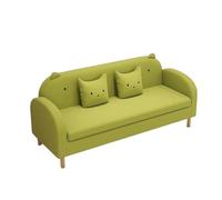 KIBONCY Easy-Assembly Velvet Loveseat, 2-Seater Compact Sofa with Removable Cushion Heavy-Duty Couch with 660LBS Weight Capacity for Living Room(A,123cm)