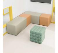 KIBONCY Elegante Grupo Modular de sofás y taburetes for galerías de Ventas de Bienes raíces, áreas de banca privada de Bancos, áreas de Descanso for Empresas y nichos de Oficina(D)