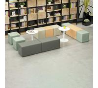 KIBONCY Elegante Grupo Modular de sofás y taburetes for galerías de Ventas de Bienes raíces, áreas de banca privada de Bancos, áreas de Descanso for Empresas y nichos de Oficina(A)