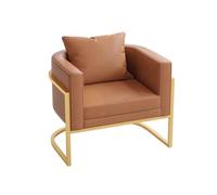 KIBONCY Elegantes Asientos de sofá, Muebles de salón tapizados en Tela técnica, sofás de recepción Informales con Base de Metal(A)