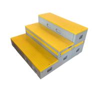 KIBONCY Elevadores de Coro móviles Plegables de 3 Niveles, escalones de Escenario portátiles for Aula de música Escolar, Plataforma de actuación de Coro, Coral Ajustable(F)