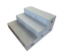 KIBONCY Elevadores de Coro móviles Plegables de 3 Niveles, escalones de Escenario portátiles for Aula de música Escolar, Plataforma de actuación de Coro, Coral Ajustable(G)