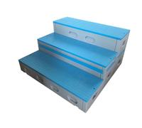 KIBONCY Elevadores de Coro móviles Plegables de 3 Niveles, escalones de Escenario portátiles for Aula de música Escolar, Plataforma de actuación de Coro, Coral Ajustable(H)