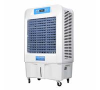 KIBONCY Enfriador de Aire evaporativo portátil, con Tanque de 100L, Control Remoto/Control Manual, 3 velocidades, para Patio Garaje Industria Comercial A