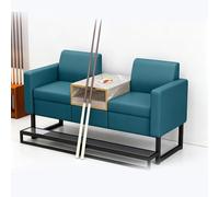 KIBONCY Ergonomic Cushioned Billiard Spectator Sofa, 2-Seater Pool Viewing Chair with Cue Placement Slot for Entertainment Center Game Room(D)