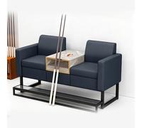 KIBONCY Ergonomic Cushioned Billiard Spectator Sofa, 2-Seater Pool Viewing Chair with Cue Placement Slot for Entertainment Center Game Room(E)