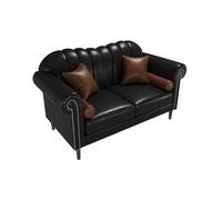 KIBONCY Faux Leather Accent Chair Arm, Sofa Armrest Cover, for,Solid Wood Frame,for Living Room Bedroom Apartment(B)