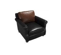 KIBONCY Faux Leather Accent Chair Arm, Sofa Armrest Cover, for,Solid Wood Frame,for Living Room Bedroom Apartment(A)