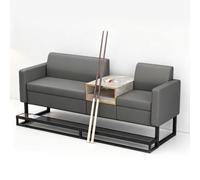 KIBONCY Faux Leather Pool Table Spectator Chair, Sturdy Metal Base Billiard Watching Sofa for Snooker Parlor Club Rest Space(E)
