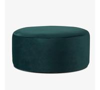 KIBONCY Footstool Fabric Sofa Stool Round Performance Velvet Upholstered Ottoman Pouf, Foot,for Living Room & Bedroom(C,60cm)