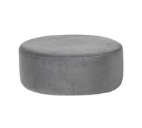 KIBONCY Footstool Fabric Sofa Stool Round Performance Velvet Upholstered Ottoman Pouf, Foot,for Living Room & Bedroom(D,60cm)