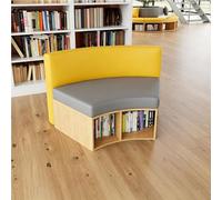 KIBONCY For School Activity Center, Modular Curved Library Sofa, for Co-Working Space, Waiting Lounge or Office Reception(C)