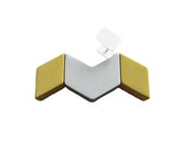 KIBONCY Freely Combinable Rhombus Modular Couch, Multi-Shape Geometric Lounge Sofa Set Wear Resistant Fabric Seating Blocks for Business Waiting Area(E)