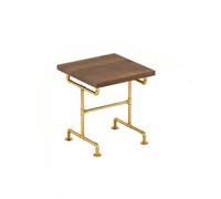 KIBONCY Gold Cross Back Dining Chair, Orange Faux Leather Padded Seat, Luxury Gold Armchair Tall Metal Frame Chair for Kitchen & Restaurant(N)