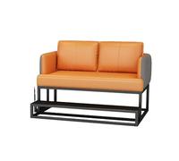 KIBONCY High-End Pool Hall Viewing Sofa, Thickened Faux Leather Leisure Chair Set with Side Table for Billiards Club & Competition Area(F)