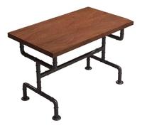 KIBONCY Industrial-Style Bistro Booth Sofas, Coffee Bar Theme Restaurant Barbecue Restaurant Dining Table and Chairs(A6)