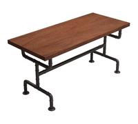 KIBONCY Industrial-Style Bistro Booth Sofas, Coffee Bar Theme Restaurant Barbecue Restaurant Dining Table and Chairs(A7)