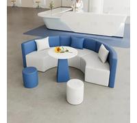 KIBONCY Instalaciones de capacitación del Instituto Juegos de sofás, Juegos de sofás y mesas de Centro for reuniones y recepciones en Forma de S con Arco Creativo y de Ocio(A)