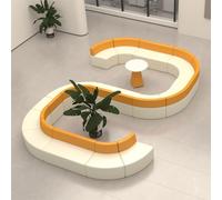 KIBONCY Juego Completo de Muebles for Zona de recepción: sofá seccional for clínica Dental y Mesa de té, for una cómoda Espera del Paciente(D)