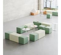 KIBONCY Juego De Asientos De Cubo Modular con Mesas Auxiliares, Sofá Otomano De Bloques De Color Moderno, Asientos Multiusos For Oficina Y Sala De Espera(G)